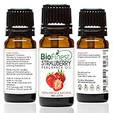 BioFinest Strawberry Fragrance Oil - 100% Pure & Natural - Fresh Home Scent - Air Refresher - Relaxing Aromatherapy - Skin and Hair Care - FREE E-Book (10ml)