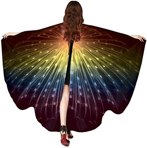 Halloween/Party Butterfly Wings for Women, Butterfly Shawl Fairy Ladies Cape Nymph Pixie Costume Accessory