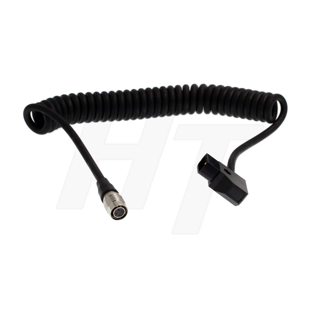 HangTon SmallHD AC7-OLED DP7-PRO Monitor Coiled Power Cable Hirose 4 Pin Female to D-tap