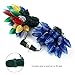 Brizled Faceted C9 Christmas Lights, 16ft 25 LED Mini Lights Set, Connectable 120V UL Certified Christmas String Lights Indoor Outdoor for Xmas Tree, Patio, Porch and Holiday Decorations, Colored