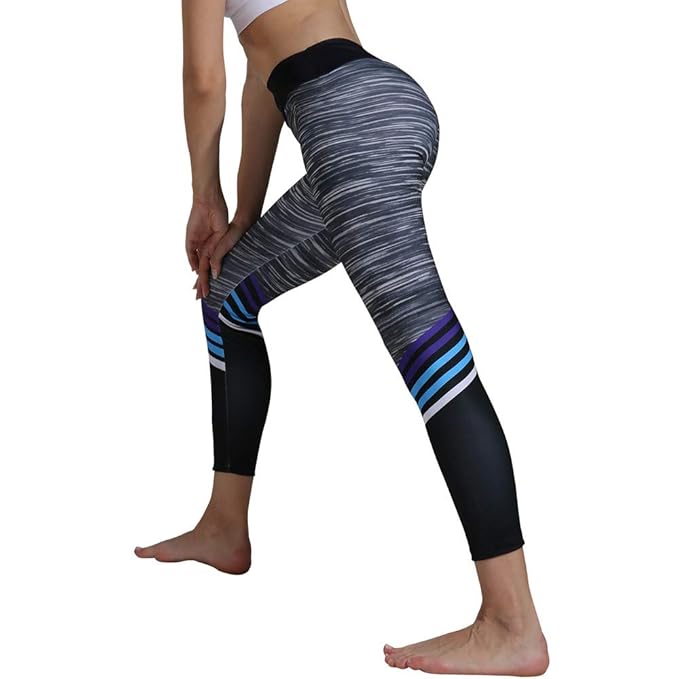 Pantalones Yoga Mujeres, Yusealia Mediados de Cintura Correa ...