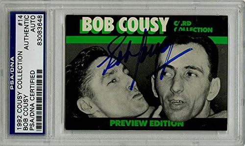bob cousy autographed basketball