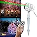 Christmas Lights, Automatically Outdoor Star Waterproof Shower Landscape Projector Magic Light with Remote Control 5 Patterns Red and Green Lighting for Xmas,Holiday Decoration
