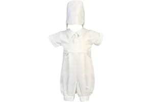 SWEA PEA & LILLI Baby Boys Christening Matt Satin Romper