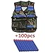Kids Tactical Vest Kit for Nerf Guns N-Strike Elite Series (with 100 Refill Bullet Darts)
