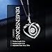 Heart-Shaped Pendant Necklace, Sable “Swirl of Affection”, Best Idea Gifts for Teen Girls Women