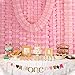 Life Glow Hanging Garland Four-Leaf Tissue Paper Flower Garland Reusable Party Streamers for Party Wedding Decorations, 11.81 Feet/3.6M Each, Pack of 6-Pink