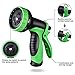 monyar Garden Hose Expandable Water Hose 75 Feet,Extra Strenght/No-Kink Lightweight/Durable/Flexible/9 Function Spray Hose Nozzle 3/4 Solid Brass Connectors Garden Hose for Watering/Washing