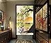 LIGICKY Japanese Style Noren Long Doorway Curtain Door Tapestry for Home Decoration 33.5 x 59 inch (Owls & Cats & Mountain)