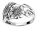 Sterling Silver Karen's Flower Ring (Sizes 2-15)