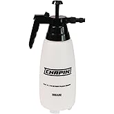 Chapin 10031 Handheld Pump Sprayer, 88oz, Multi‑Purpose, Lawn & Garden, Translucent Poly Tank, Adjustable Brass Nozzle, Thumb