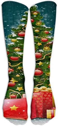 XINGWAN Christmas Tree Gift Star Unisex Novelty Unique Funky Calf High Sock Athletic Tube Crew Stockings Gift
