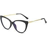 Cyxus Cat Eye Blue Light Glasses for Women Fashion Glasses Reduce Eye Strain UV Protection 8144