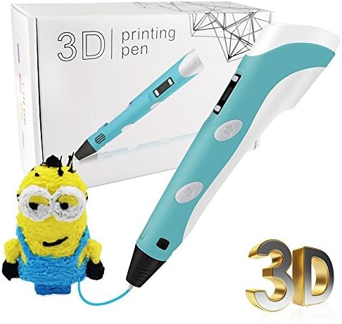 Wingogo Standard 3D Printing Pen 3D Doodler Pen Arts Pen Making Doodle 3D Pencil for 3D Arts &amp; Crafts Drawing and Doodling for Kids(Blue)