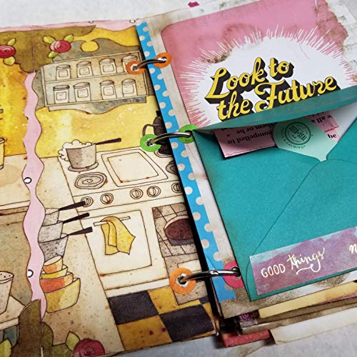 Junk Journal - Altered Book - Here's To Me - Keepsake - Gift