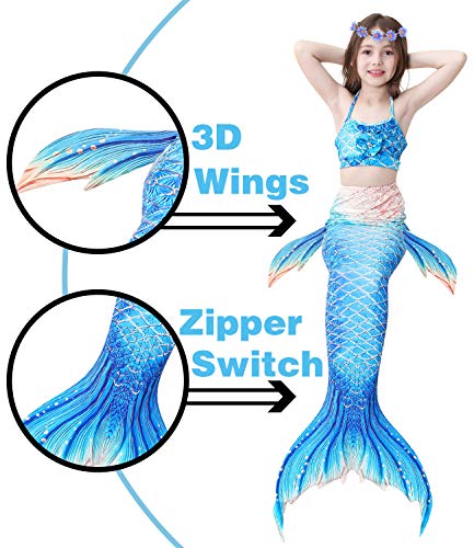 2 Newland+Swimsuit+Mermaid+Swimming+Princess