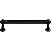Top Knobs TK803BLK Serene Collection 5-1/16" Kara Pull, Flat Black