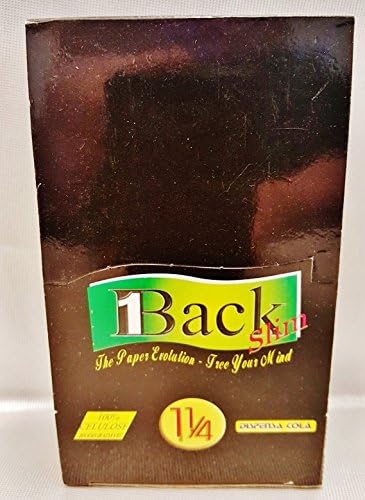 Full Box 1Back Slim Celulose Clear 1 1/4 Cigarette Rolling Papers 50 Leaves Per