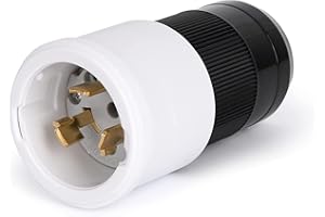 S7 50 Amp Twist Lock Plug,50 Amp Generator Plug Male,125/250 VAC Generator Power Cord Connector