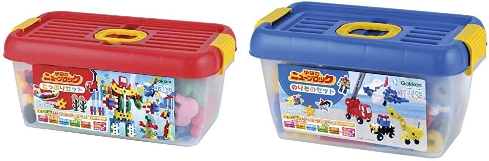 Amazon ニューブロック たっぷりセット 学研 Gakken ニューブロック のりものセット 23種105パーツ 157 セット買い おもちゃ おもちゃ