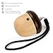 Portable Bluetooth Speaker Nut, Tonsum Mini Wireless Wood Outdoor Rechargeable Loudspeaker Car Subwoofer stereo audio player as Christmas Gift for Smartphone and Home Deco