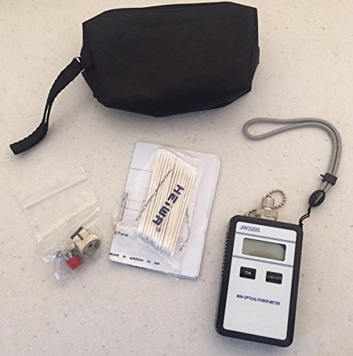 Mini Optical Fiber Optic Power Meter (Model 3205) - Lightweight and Compact - Comes with Protective case and English Instructions