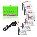 Wwman 6pcs 3.7V 650mAh Batteries and 1to6 Battery Charger for Q1012 X8tw Skyhunter Drone X8 Q9 Rc Quadcopter Drone Spare Parts
