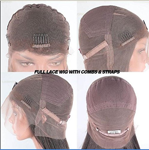 HairPR-Full-Lace-Wigs-human-hair-for-black-women-Kinky-Straight-Indian-Hair-100-Virgin-Remy-Human-Hair-Wig-Brown-14-inches
