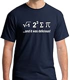 Raw T-Shirts Ate Some Pie and It Was Delicious - Funny Nerdy Math Men's T-Shirt