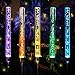 EOYIZW Solar Color Changing Lights, Garden Stake Solar Powered Lights Bubble Tube Acrylic RGB Waterproof Outdoor Landscape Lights for Garden Backyard Lawn Pathway Patio Decoration 2 Pack