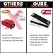 Handheld Heat Seal Bag Sealer - Reseal Food in Plastic Bags for Freshness - Cordless, Rechargeable, & Magnetic Backing for Fridge - Mylar, Polybag, Grocery, Chip, & Produce Bags Bind Fast & Airtight