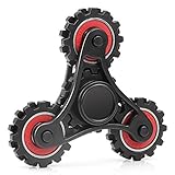 RayCue Hand Spinner Fidget Toy High Speed Bearing ADHD Focus EDC Finger Gears Stress Relief Toy for Adults or Kids Red