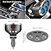 AOGUERBE Car Cigarette Lighter Adapter 3 Sockets Car Splitter 3.4A Dual USB Car Charger DC Outlet for GPS, Dashcam, Vehicle Navigating, Android Samsung iPhone Tablets - Digital Voltage LED Display