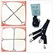 The Nyche Designs Crisscross 2 Way Adjustable Bed Sheet Straps Suspenders Grippers Fasteners for All Bedsheets Fitted Sheets Flat Sheets (Set of 2, Black)