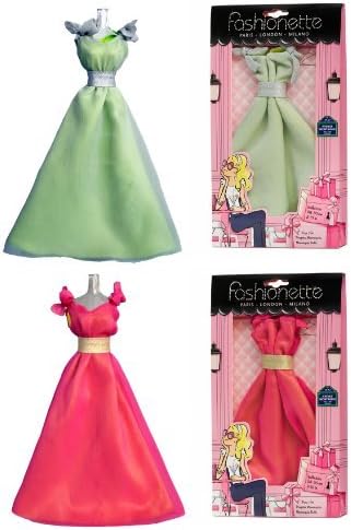 Fashionette Paris 2 Fashion Dresses - Gala dress + Prom dress - to fit Barbie By