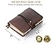 Leather Writing Journal Notebook Refillable, Pocket Vintage Leather Travel Journal Diary 5.2