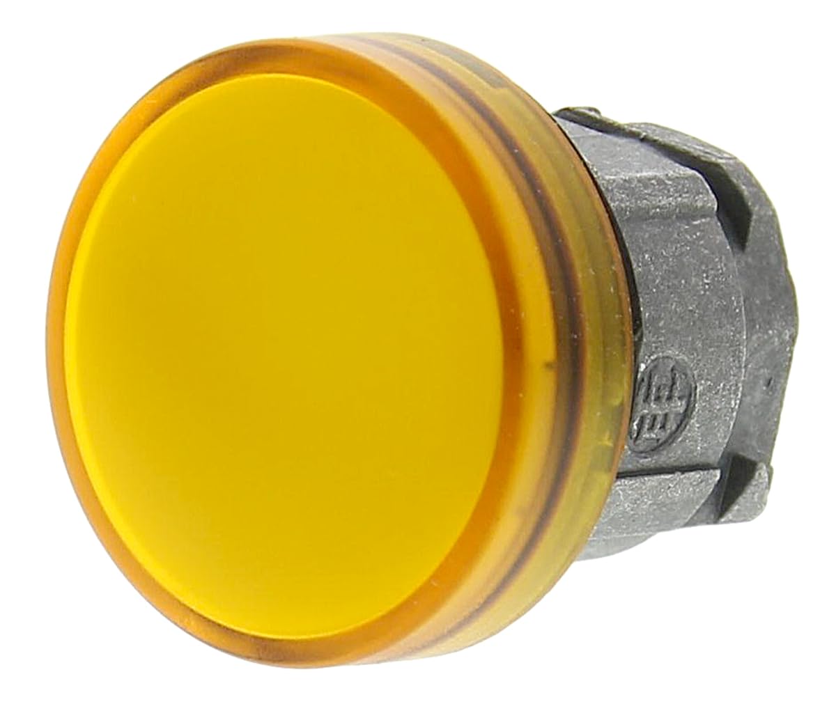 Schneider Electric Head for pilot light, Harmony XB4, metal, orange, 22 mm, universal LED, plain lens