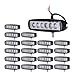 Single Row Led Light Bar,YITAMOTOR Led Light Pod 20Pcs 18W 6inch Spot LED Work Light Driving Light Fog Light Offroad Light Car Boat Truck Trailer Mower SUV 4WD ATV 4X4 12V 24V,2 Years Warranty