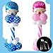 SING F LTD 5Pcs Plastic Sticks Clear Pole for Balloon Column Arch Base Stand Builder Kits