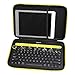 Aproca Hard Case Compatible with Logitech K480 Bluetooth Multi-Device Keyboard (Black with Yellow Zipper)