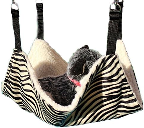 Diyafas Pet Cat Kitten Hammock Blanket Cage Hanging Bed for Rat Ferret Rabbit