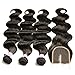 Beauty Forever Hair 3 Bundles Brazilian Virgin Hair Body Wave with 4x4 Middle Part Lace Closure, 100% Unprocessed Human Hair Weave Extensions Nature Color (10 12 14+10)