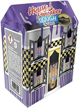 House of Pancakes by Dough Bros E Liquid Vape Multiple Flavours, 100 ml 0mg 80VG / 20PG - No Nicotine (Kstrd)