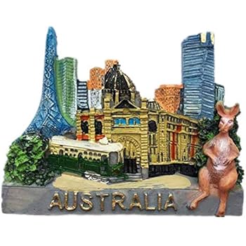 Australia Fridge Magnet 3D Resin Handmade Craft Tourist Travel City Souvenir Collection Letter Refrigerator Sticker