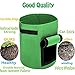 AYUQI 3 Pack Potato Grow Bag 10 Gallon Vecro Window Vegetable Grow Bag, Double Layer Premium Breathable Nonwoven Cloth Vegetables Plant Growing Bags,Durable Planter Bagsthumb 1