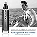 Sportsman Nose Hair Trimmer, Professional Ear Hair Trimmer/Beard Trimmer/Sideburns Trimmer/Eyebrow Trimmer 4 in 1 Rechargeable Stainless Steel Waterproof Blade Personal Trimmer Kit for Men and Women