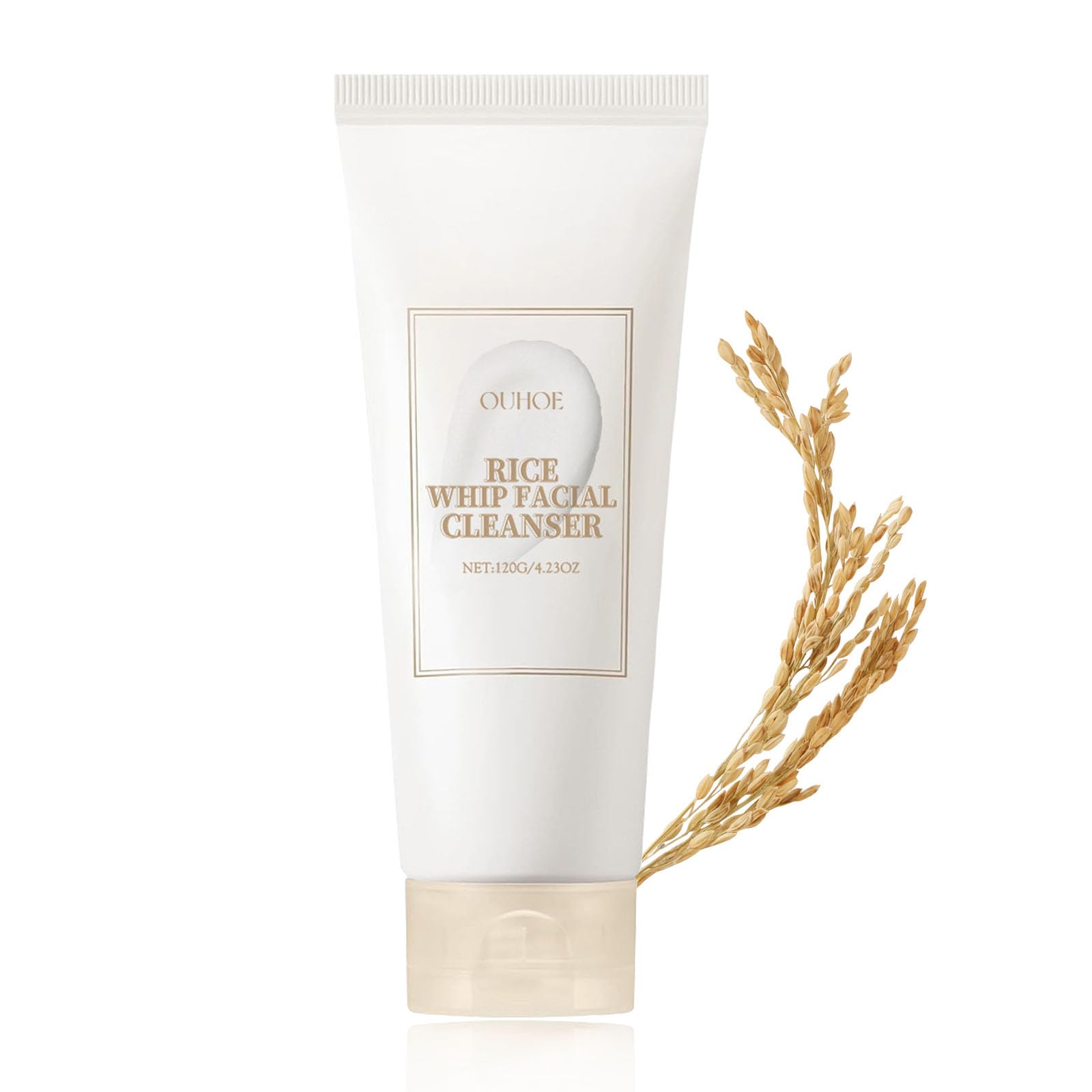 Rice Face Cleanser - Deep Cleansing Facial Cleanser for Pore Purifying - Rice Face Wash - Korean Skincare Face Cleanser Women - Hydrating Cleanser for Dry Skin - Facial Wash for All Skin Types (120g)