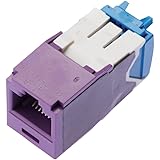 Panduit CJ6X88TGVL Mini-Com UTP RJ45 Cat6a TG Jack