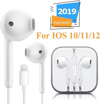 Amazon Com Lighting Connector Earbuds Earphone Wired Headphones