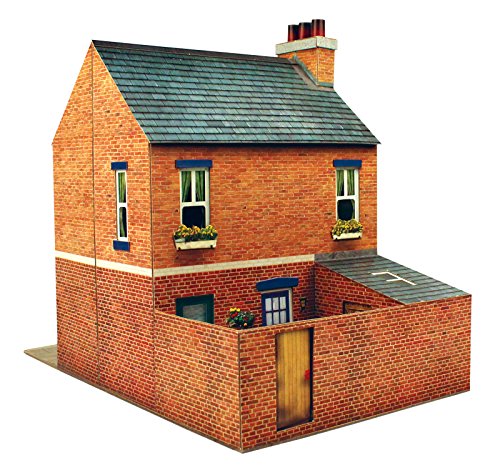 The CityBuilder O Gauge 1:48 Scale Row House Cardboard Model